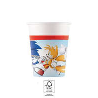 KORREKT WEB Sonic a sündisznó Sega papír pohár 8 db-os 200 ml FSC