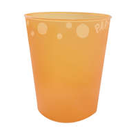 KORREKT WEB Orange, Narancssárga micro prémium műanyag pohár 250 ml