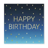 KORREKT WEB Happy Birthday Golden Blue szalvéta 20 db-os 33x33 cm FSC