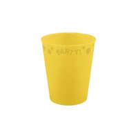 KORREKT WEB Sárga Yellow micro prémium műanyag pohár 250 ml