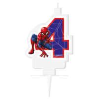KORREKT WEB Pókember Marvel 4-es tortagyertya, számgyertya