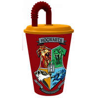 KORREKT WEB Harry Potter Houses szívószálas pohár, műanyag 430 ml