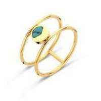 KORREKT WEB Victoria Türkiz köves arany színű gyűrű