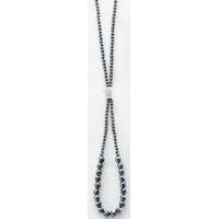 KORREKT WEB Victoria Fehér köves fekete gyöngyös nyaklánc