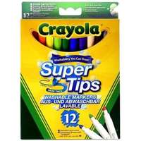 Crayola Crayola: Vékony hegyű lemosható filctoll csomag - 12 db-os
