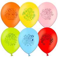 CITERA Bogyó és Babóca - színes mintás lufik - 6 db