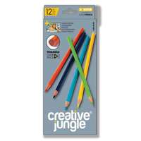 Sakota Creative Jungle 12 darabos háromszögletű színes ceruza készlet
