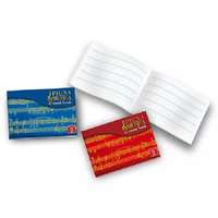 Pátria Nyomda Pigna: fekvő kottafüzet, A/5 32 lapos, kétféle