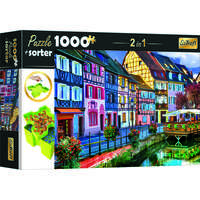 Trefl Trefl: Színes utcakép puzzle - 1000 darabos + szortírozó tálca
