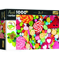 Trefl Trefl: Színes cukorkák puzzle - 1000 darabos + szortírozó tálca