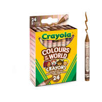 Crayola Crayola: Sokszínű Világ, bőrszín árnyalatok zsírkréta készlet - 24 db-os
