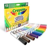 Crayola Crayola: Lemosható, tompahegyű filctoll készlet - 12 db-os