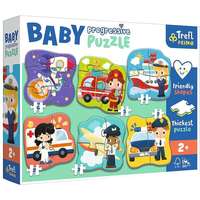 Trefl Trefl Baby: Szakmák és járművek puzzle szett