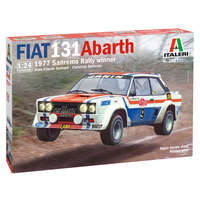 ITALERI Italeri: Fiat 131 Abarth 1977 San Remo Rally Winner autó makett, 1:24