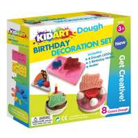 KIDART Kid Art: Születésnapi dekoráció gyurma készlet, 8 színű