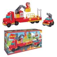 Ecoiffier Abrick: Emelőkosaras tűzoltóautó járművel