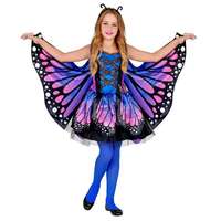 Widmann Kék pillangó jelmez szárnyakkal - 116 cm
