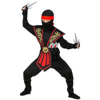 Widmann Piros harcos Ninja jelmez fegyverekkel - 128 cm