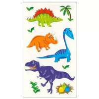 PLUS LINE Lemosható tetováló matrica - Vidám kis dinók