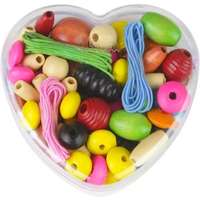 Lena Lena: Fa gyöngyök szív formájú dobozban - többféle