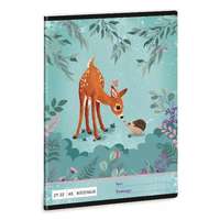 Ars Una My Secret Garden: Őzike mintás négyzetrácsos füzet, A5