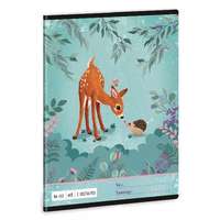 Ars Una My Secret Garden: Őzike mintás vonalas füzet - 2. osztályos, 16-32, A5