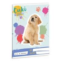 Ars Una Golden Retriever mintás négyzethálós füzet - A/5-ös