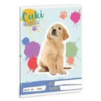 Ars Una Ars Una: Golden Retriever mintás sima füzet - A5