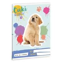 Ars Una Golden Retriever mintás vonalas füzet - 2. osztályos, A5