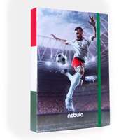 Nebulo Foci mintás hullámkarton füzetbox - A4