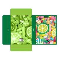 Nebulo Cukorka mintás hullámkarton füzetbox - A4