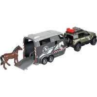 Majorette Majorette: Land Rover lószállító autó fény- és hanghatásokkal - 25 cm