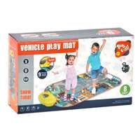 Manyuk Toys Zenélő játszószőnyeg, járművek – 86 cm