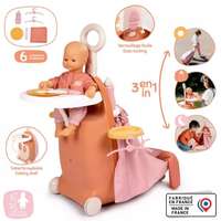 Smoby Baby Nurse: 3 az1-ben babacenter húzós bőrönd
