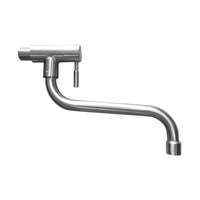 Slovarm Slovarm Epika falra szerelhető szelep alsó forgó kifolyóval, rozsdamentes acél, kerámia tetejű 485000