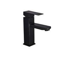 Slovarm Slovarm Sibela mosdó csaptelep, rozsdamentes acél, leeresztőszelep nélkül fekete 486102