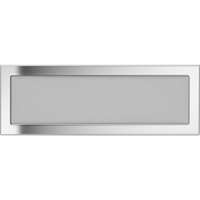 Kratki Kratki 17x49 cm Egyszerű szellőzőrács nikkel