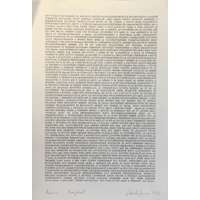  Csorba Simon László (1943-): Róma-Bajkál, 1994. Fénymásolat (xerox), papír, jelzett a xeroxon. 41,5x29,5 cm, ceruzával utólagosan aláírt