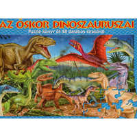 Manó Könyvek Az őskor dinoszauruszai - Puzzle-könyv öt 48 darabos kirakóval - Garry Fleming