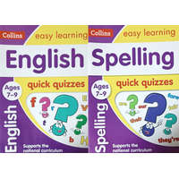 Collins Collins Easy Learning - English + Spelling (Quick Quizzes, Ages 7-9, 2 kötet) -