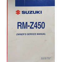 ... Suzuki RM-Z450 - Owner&#039;s Service Manual -