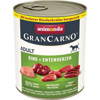 Animonda Animonda GranCarno Adult kacsaszíves és marhahúsos konzerv (6 x 800 g) 4.8kg