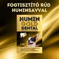 Humin Gold Humin Gold Dental fogtiszító jutalomfalat huminsav adagolásához (S; 110 g; 1 csomag; 7 rúd)