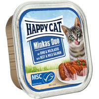 Happy Cat Happy Cat Minkas Duo vadlazacos és marhahúsos pástétom falatkák (6 x 100 g) 600 g