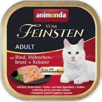 Animonda Animonda Vom Feinsten Gourmet marhás, csirkemelles és gyógynövényes alutálkás macskaeledel (16 x 100 g) 1,6 kg