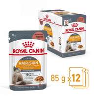 Royal Canin Royal Canin Hair & Skin Care - Szószos nedves táp felnőtt macskák részére a szebb szőrzetért és az egészséges bőrért (12 x 85 g) 1.02 kg