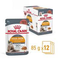 Royal Canin Royal Canin Hair & Skin Care - Szószos nedves táp felnőtt macskák részére a szebb szőrzetért és az egészséges bőrért (12 x 85 g) 1.02kg