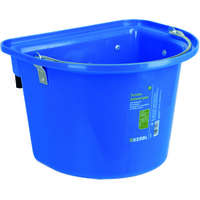 Kerbl Kerbl lapos hátú abrakosvödör fém hordfogantyúval és a hátán fém akasztóval (12 literes | 1.73 kg | Kék)