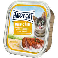 Happy Cat Happy Cat Duo marha- és nyúlhúsos pástétom falatkák (6 x 100 g) 600 g