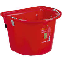 Kerbl Kerbl lapos hátú abrakosvödör fém hordfogantyúval és a hátán fém akasztóval (12 literes | 1.73 kg | Vörös)